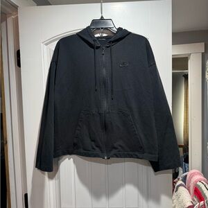 Nike Black Full Zip Hooded Jacket